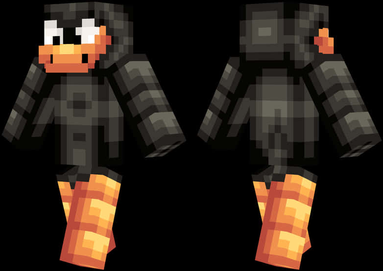 Minecraft_ Penguin_ Skin_ Design PNG Image