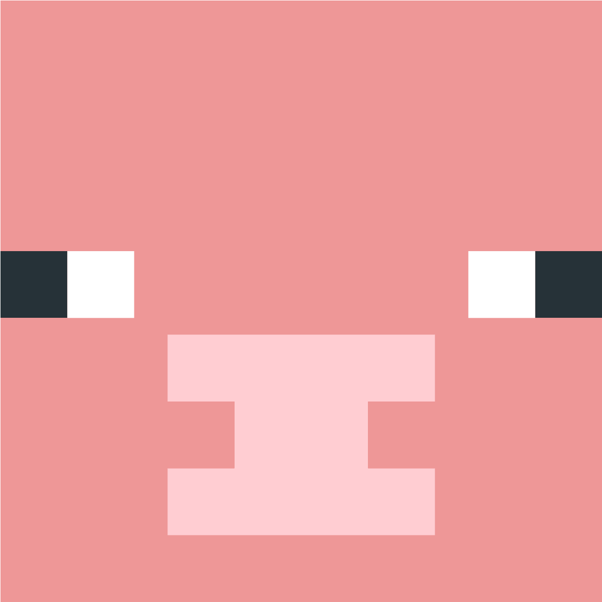 Minecraft_ Pig_ Face_ Pixel_ Art PNG Image