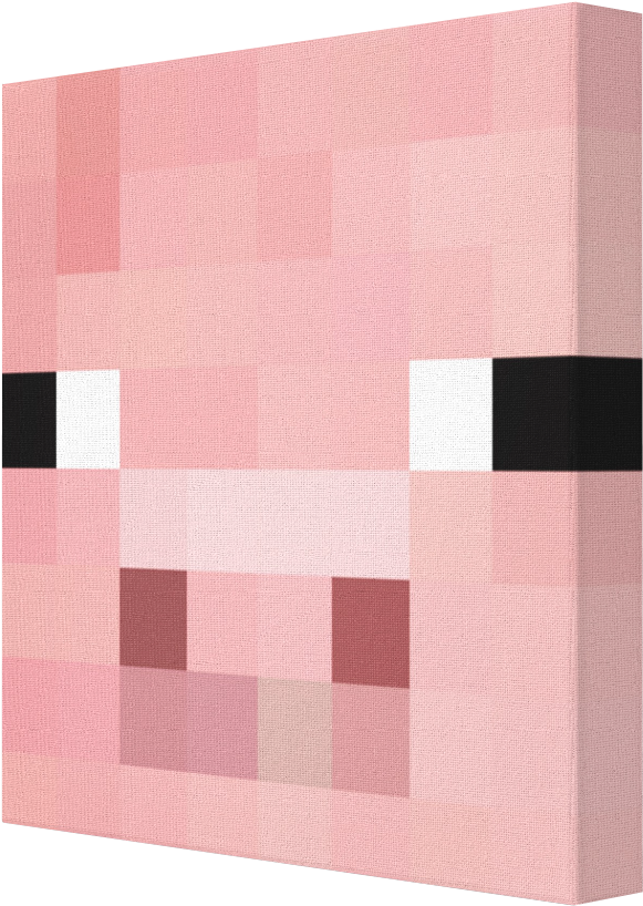 Minecraft Pig Face Texture PNG Image