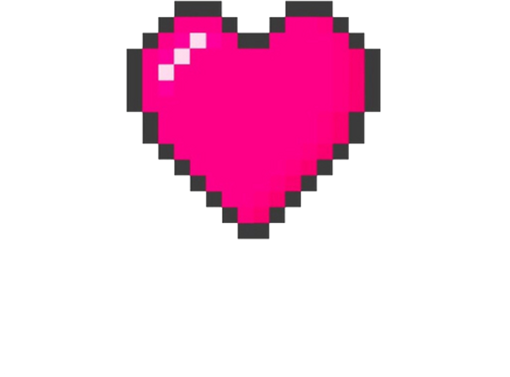 Minecraft Pixel Heart Icon PNG Image