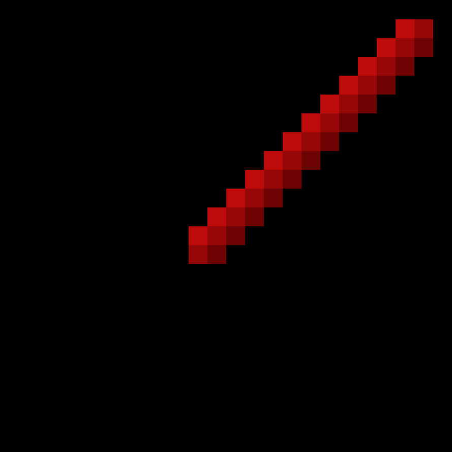 Minecraft_ Redstone_ Sword_ Pixel_ Art.png PNG Image