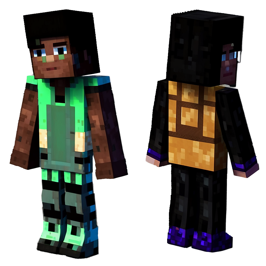 Minecraft Skin Characters Png Dvu PNG Image