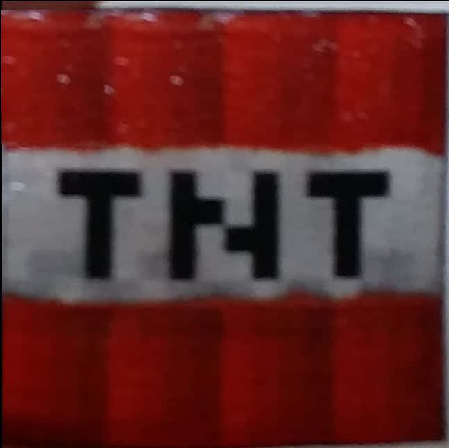 Minecraft T N T Block Closeup PNG Image