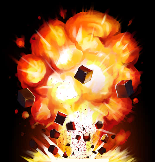 Minecraft_ T N T_ Explosion_ Artwork PNG Image