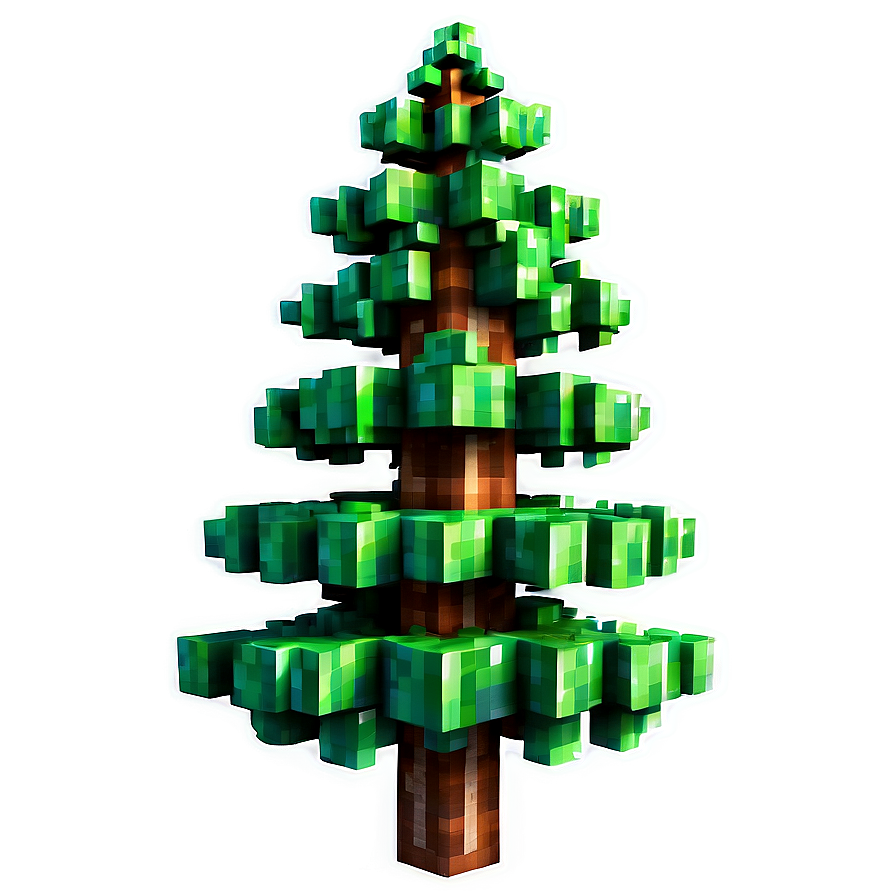 Minecraft Tree C PNG Image