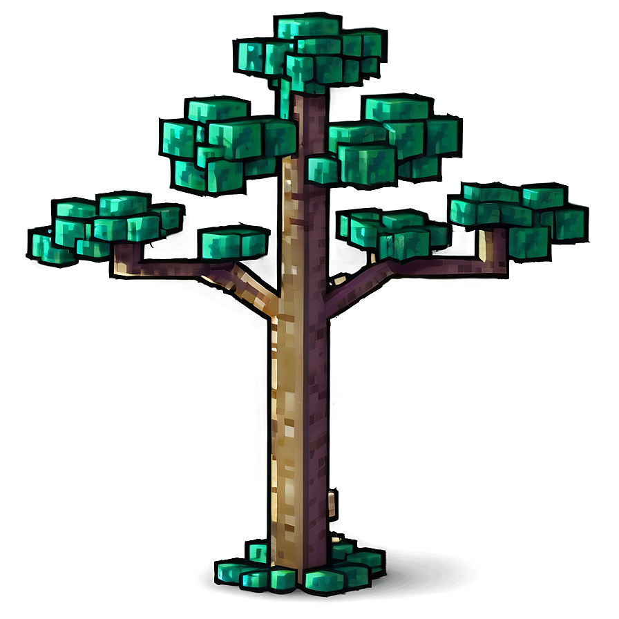 Minecraft Tree With Vines Png Txi85 PNG Image