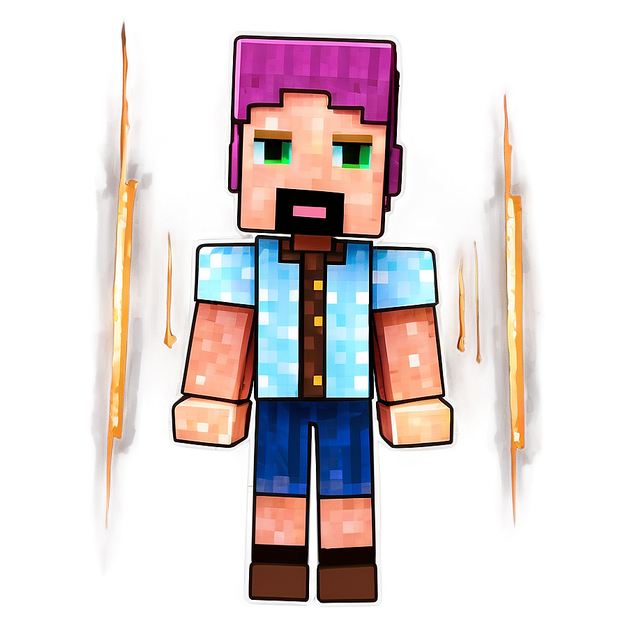 Minecraft Villager In Nether Png Mby PNG Image