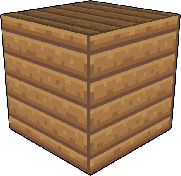 Minecraft Wooden Block Texture PNG Image