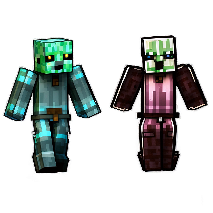 Minecraft Zombie Villager Png 06202024 PNG Image