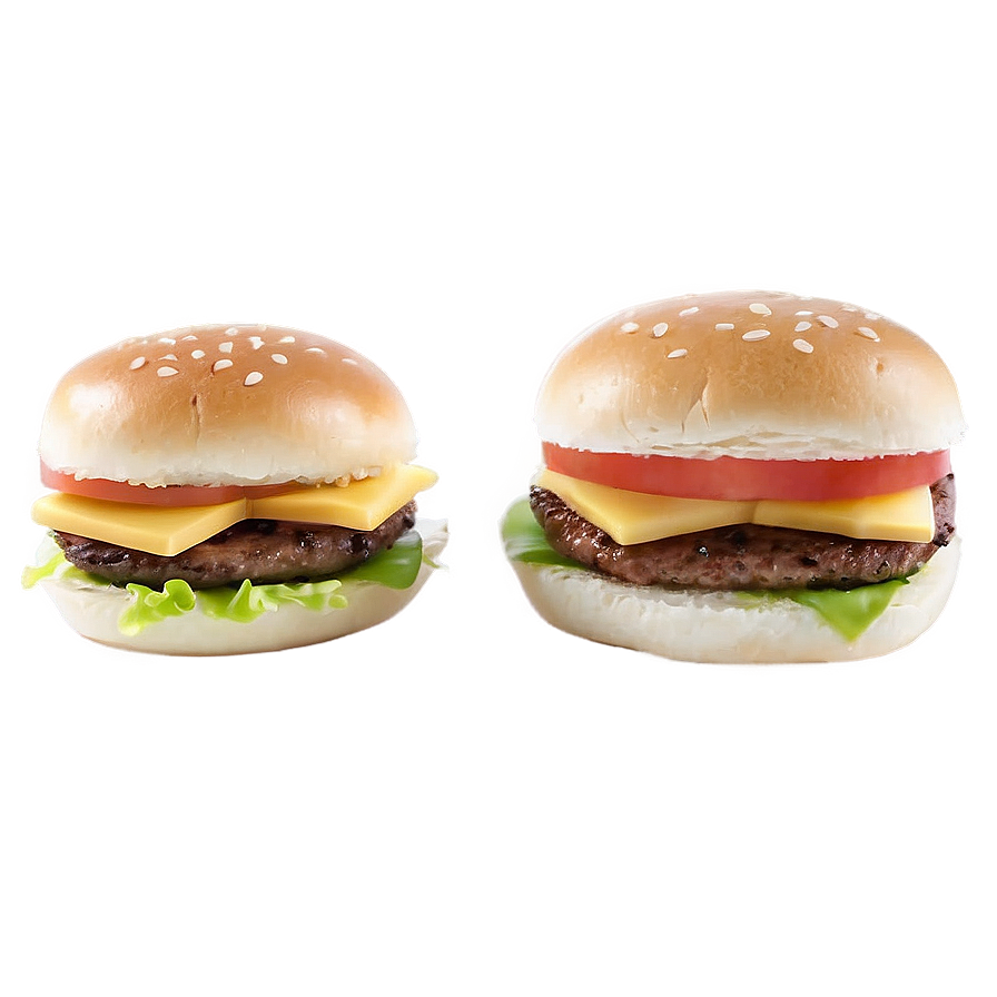 Mini Sliders Hamburger Set Png 22 PNG Image