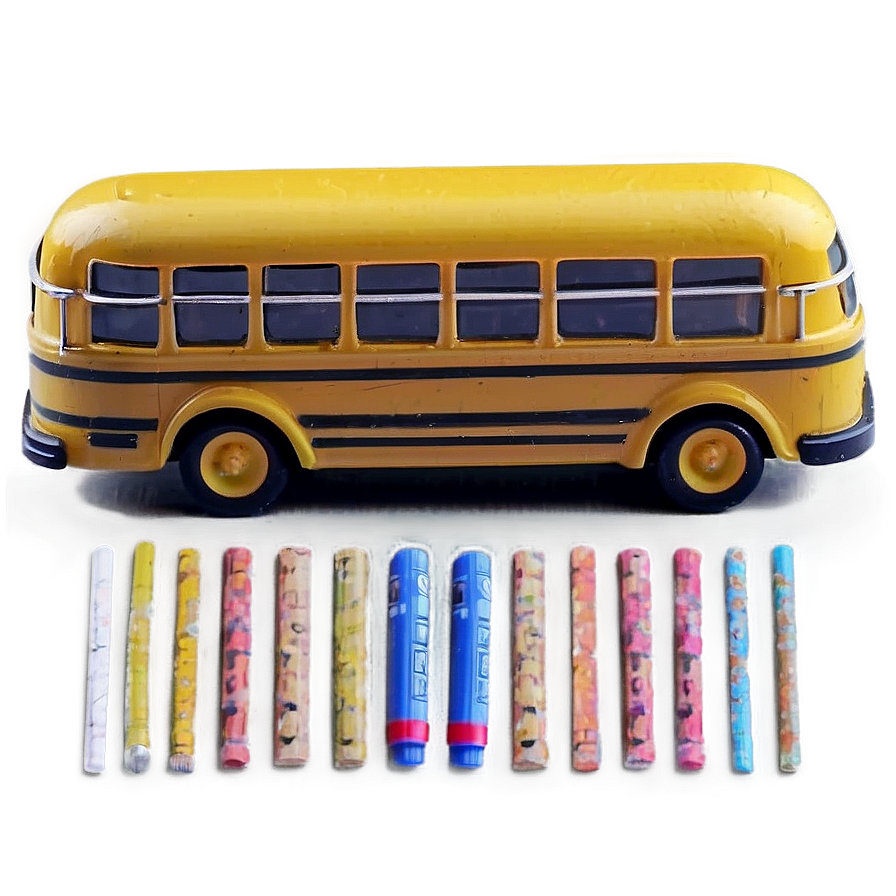 Miniature School Bus Toy Png Jge50 PNG Image