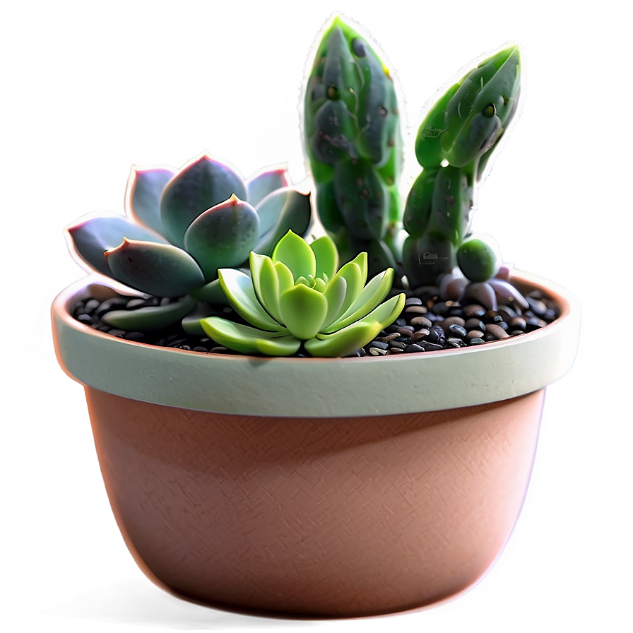 Miniature Succulent Scenes Png Qpx PNG Image