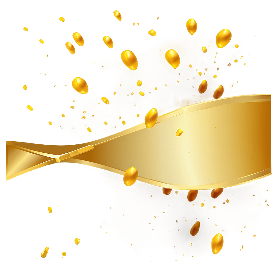 Minimal Gold Wave Png Rvo72 PNG Image