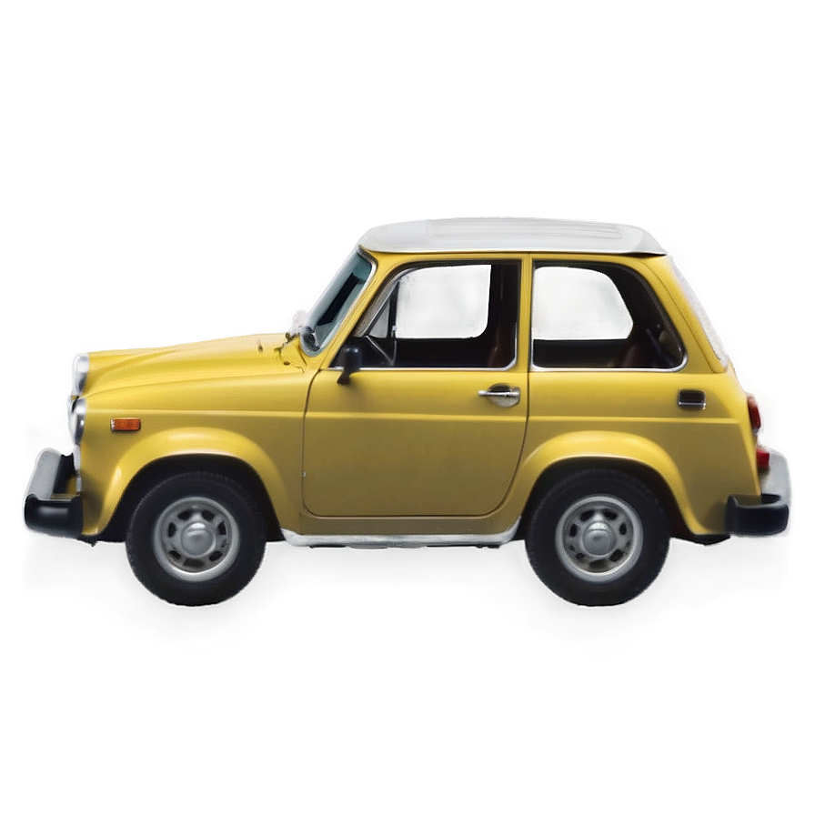 Minimal Yellow Car Png Kus PNG Image