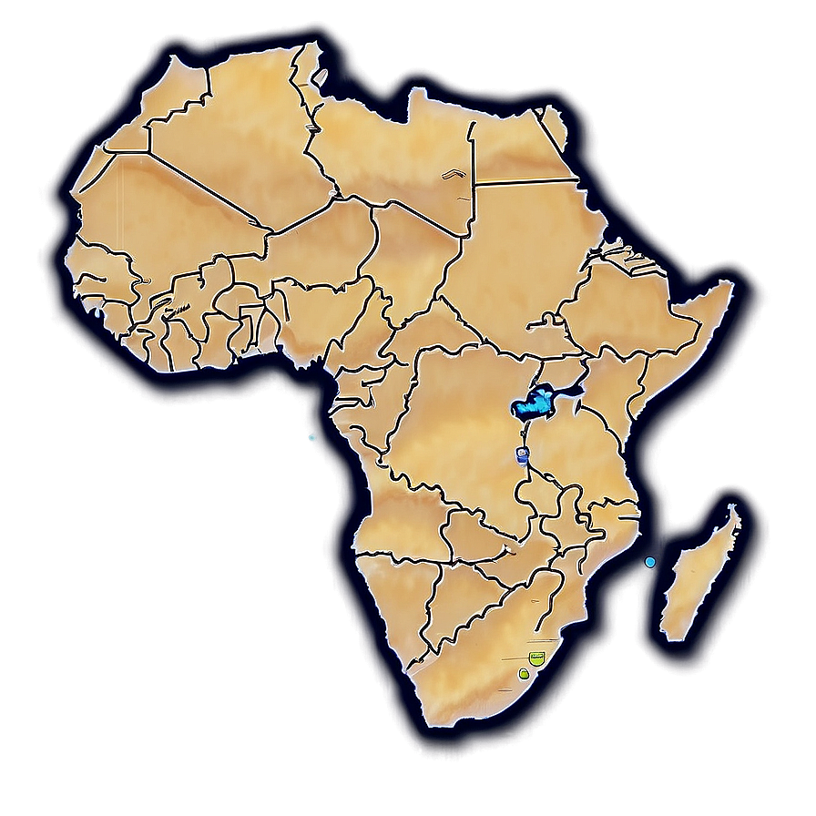 Minimalist Africa Map Png 89 PNG Image