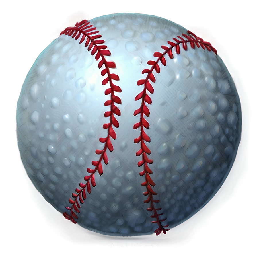 Minimalist Baseball Stitch Design Png 06132024 PNG Image