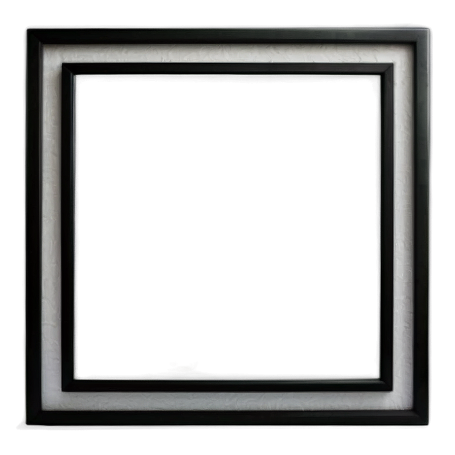 Minimalist Black Picture Frame Png 05042024 PNG Image