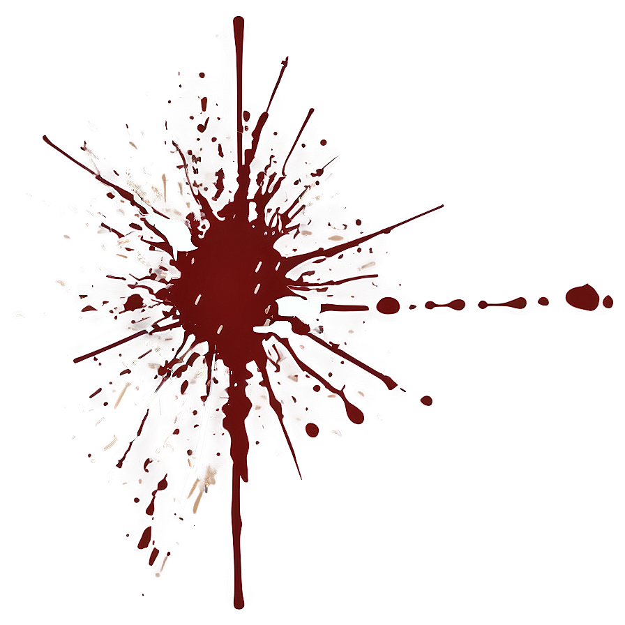 Minimalist Blood Spatter Png 06122024 PNG Image