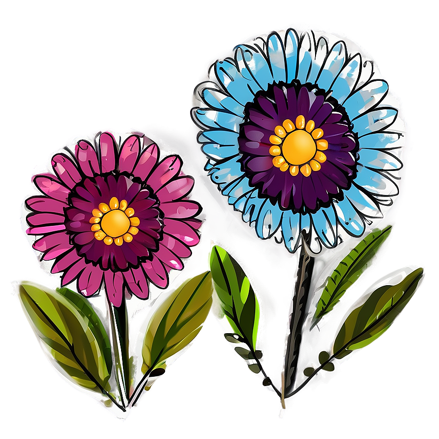 Minimalist Boho Flowers Png Rby12 PNG Image