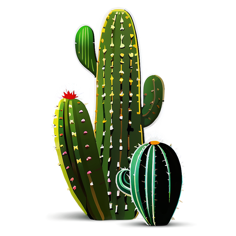 Minimalist Cactus Outline Png 16 PNG Image