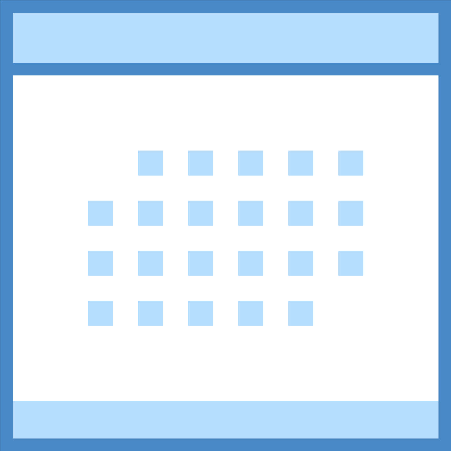 Minimalist Calendar Icon PNG Image