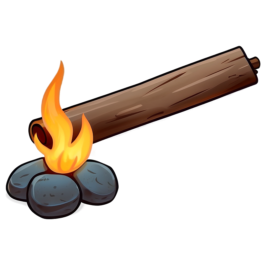 Minimalist Campfire Design Png Kwt37 PNG Image