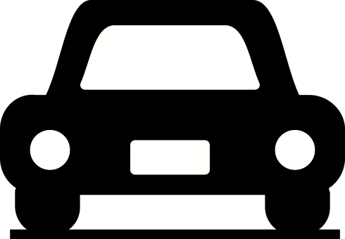 Minimalist Car Icon PNG Image