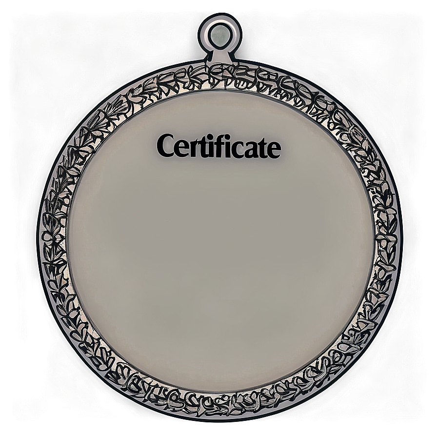 Minimalist Certificate Frame Png 33 PNG Image