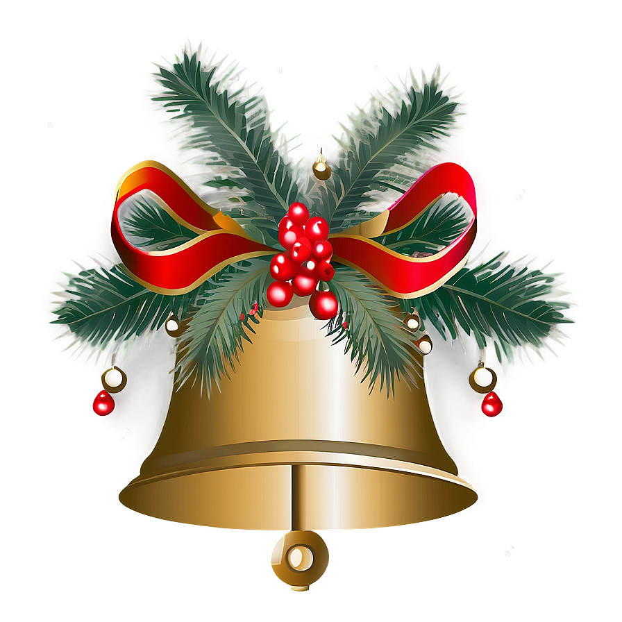 Minimalist Christmas Bell Png Bhk PNG Image