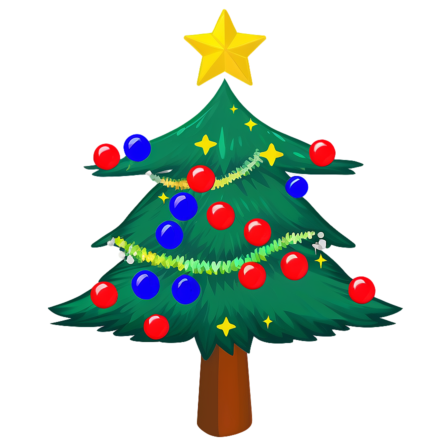 Minimalist Christmas Tree Star Png 06282024 PNG Image