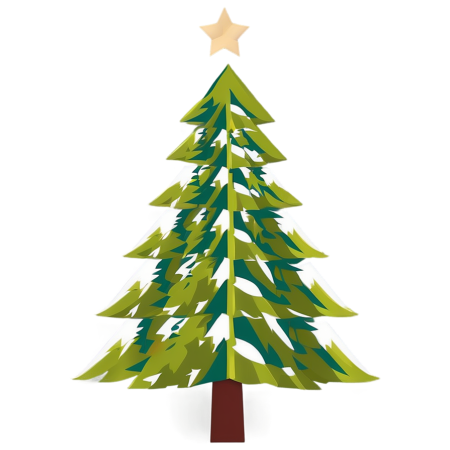 Minimalist Christmas Tree Transparent Png 05262024 PNG Image