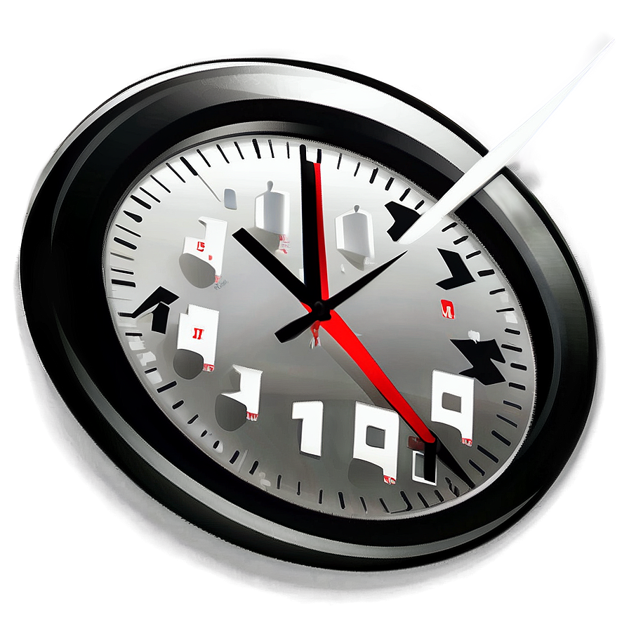 Minimalist Clock Clipart Png Fqk61 PNG Image