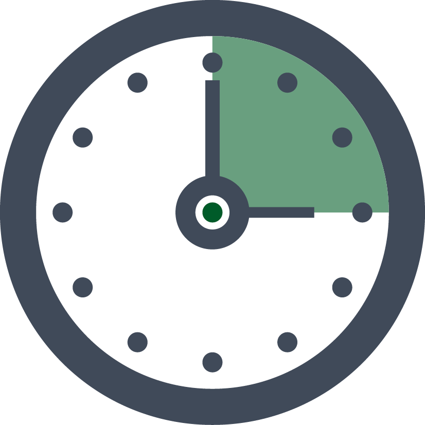 Minimalist Clock Graphic PNG Image