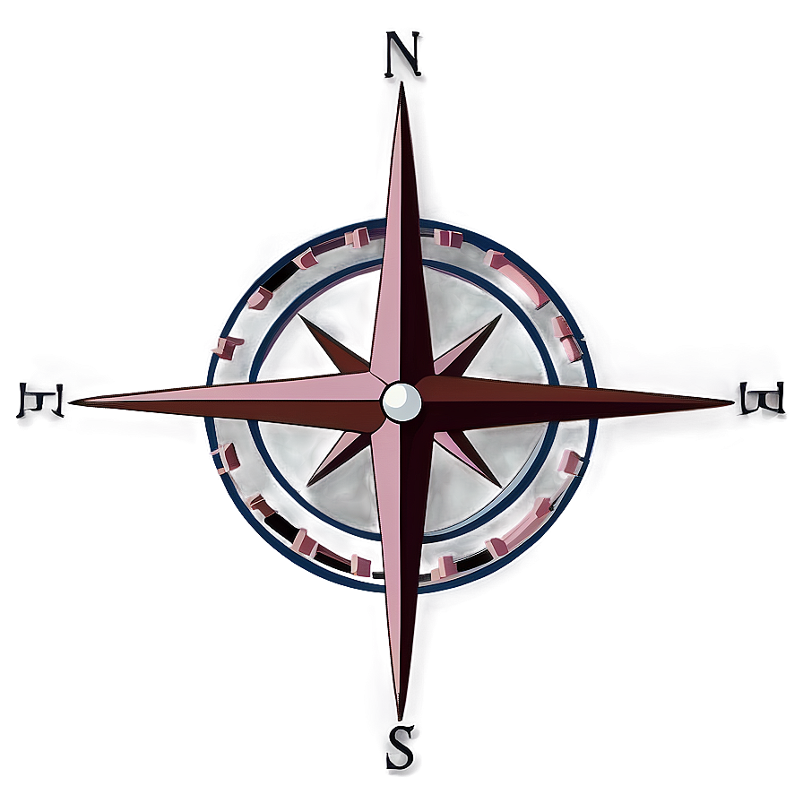 Minimalist Compass Rose Design Png Sdo PNG Image