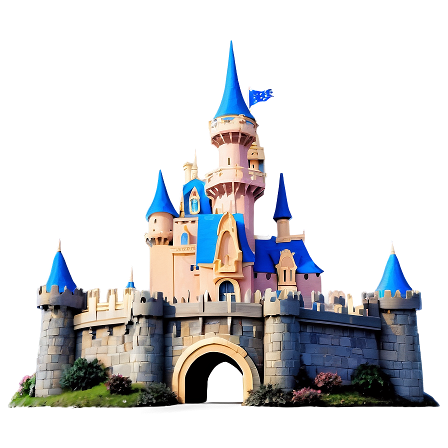 Minimalist Disney Castle Png 05242024 PNG Image