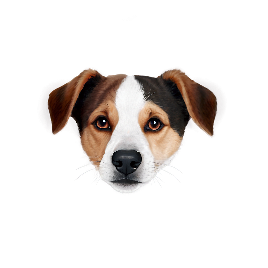 Minimalist Dog Face Design Png 06212024 PNG Image