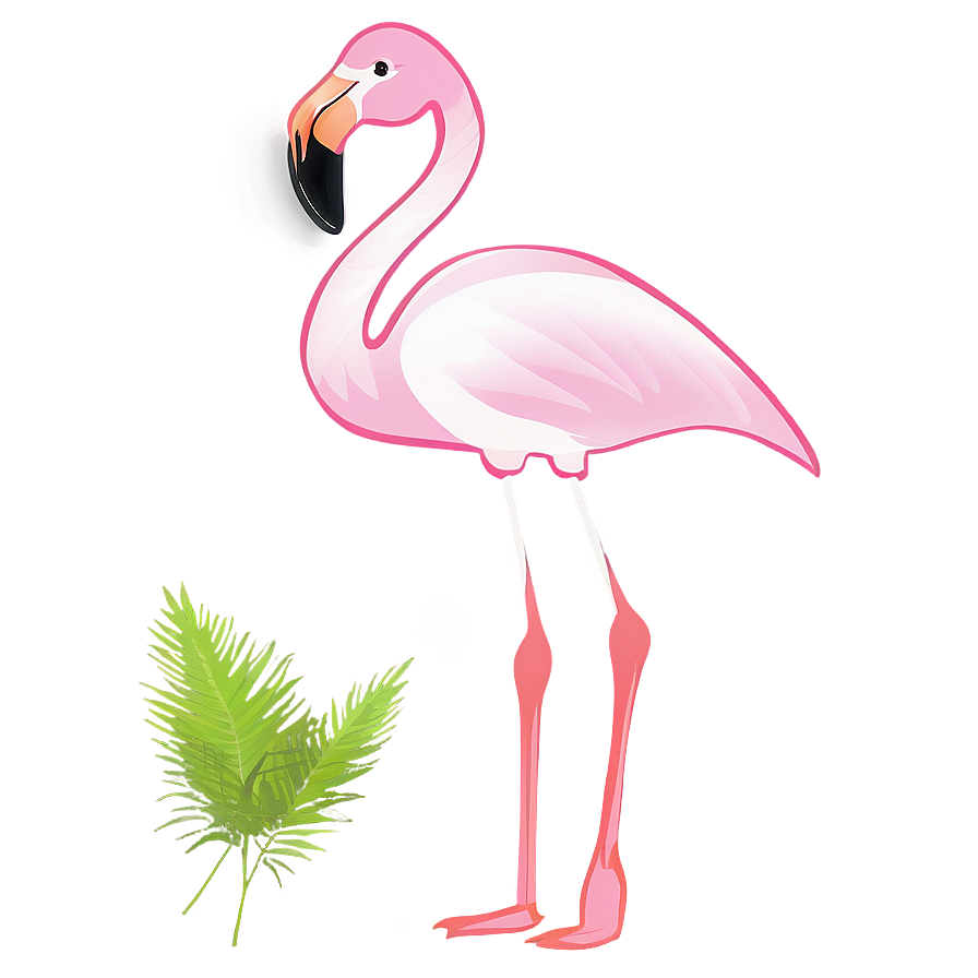 Minimalist Flamingo Design Png Kcr21 PNG Image