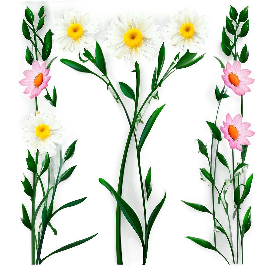 Minimalist Floral Background Png Bmg31 PNG Image