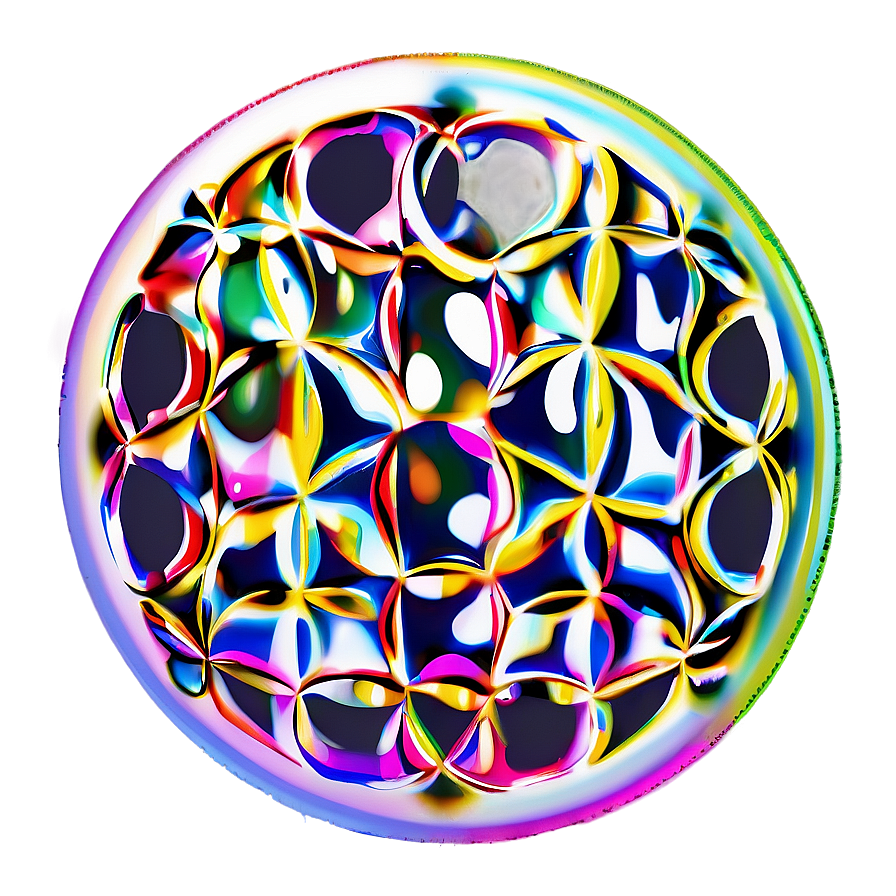 Minimalist Flower Of Life Icon Png Fdj PNG Image