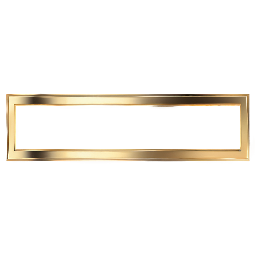 Minimalist Gold Border Png 05252024 PNG Image