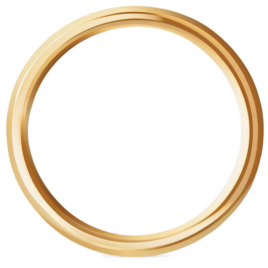 Minimalist Gold Circle Frame Png 14 PNG Image