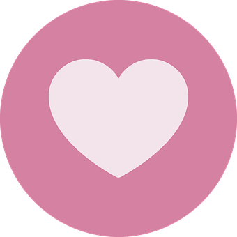 Minimalist Heart Icon PNG Image