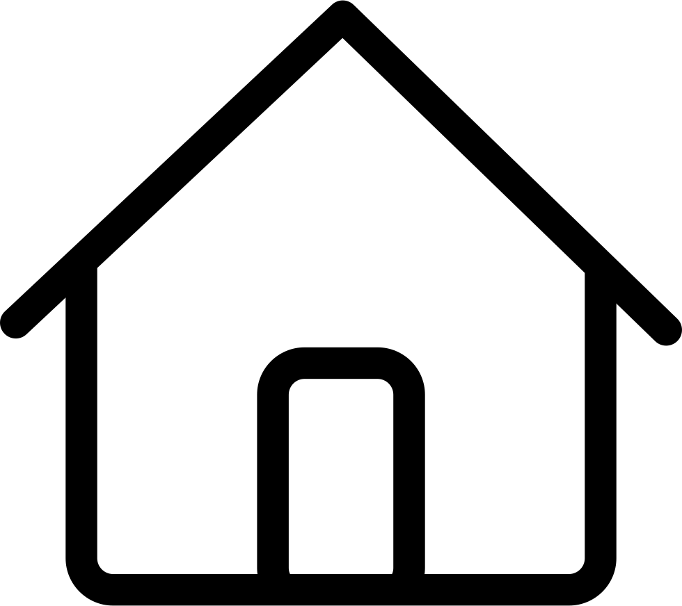 Minimalist Home Icon PNG Image