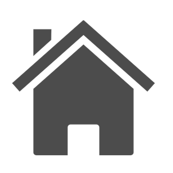 Minimalist Home Icon Black Background PNG Image