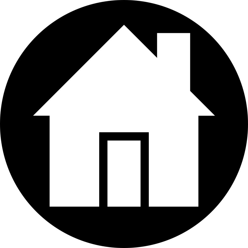 Minimalist Home Icon Blackand White PNG Image