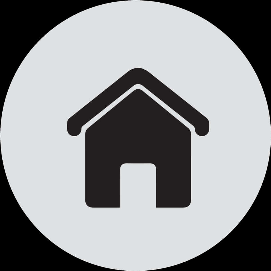 Minimalist Home Icon Graphic PNG Image