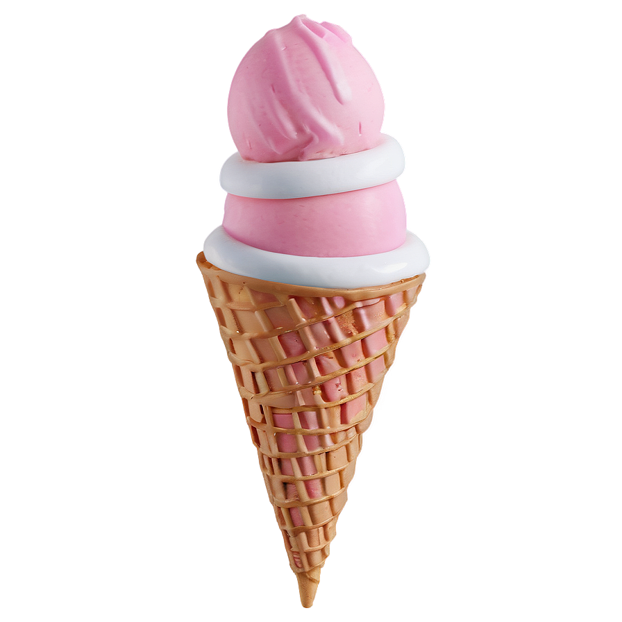 Minimalist Ice Cream Cone Png 05252024 PNG Image