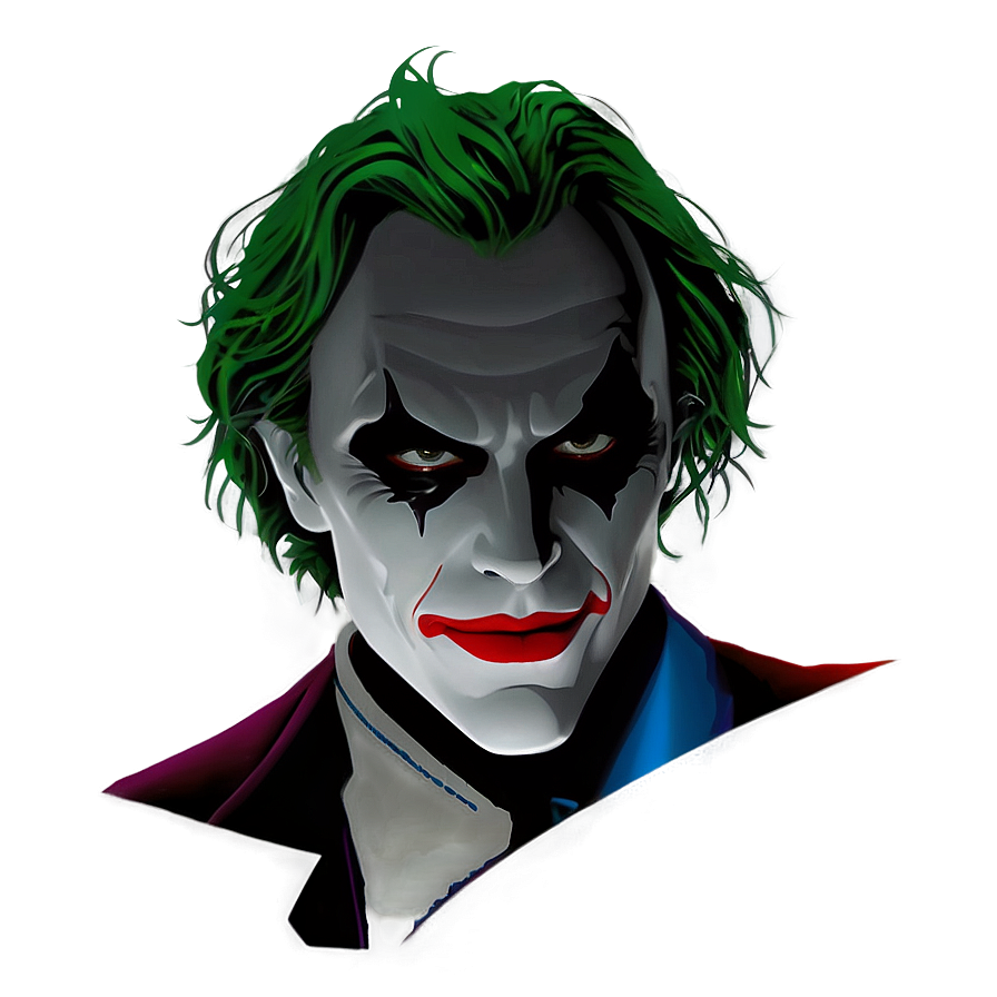 Minimalist Joker Portrait Png 29 PNG Image