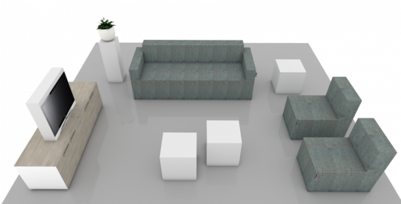 Minimalist Living Room Design PNG Image