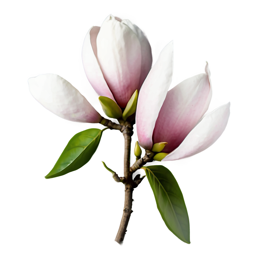 Minimalist Magnolia Flower Png 06252024 PNG Image